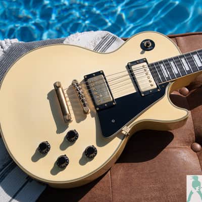 1989 Burny RLC-60 - 60's Style Les Paul Custom w Long Tenon, Open Book Headstock & Split Diamond Inlay - Made in Japan - Pro Set Up w Perfect Frets/Action/Intonation! image 9