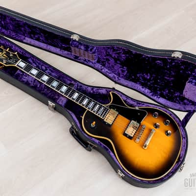 1976 Gibson Les Paul Custom Vintage Guitar Tobacco Sunburst w/ T Tops, Case image 20