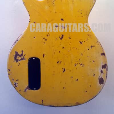 Johnny Thunders - Guitar - tribute - Junior Double Cutaway - TV Yellow - Relic image 3
