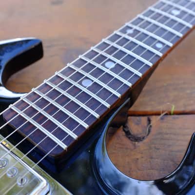 Vintage Fujigen SG Copy NEW FRETS! (Encore) ca 1966 - Black MIJ W/Hagstrom image 4