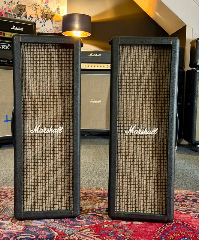 Marshall 1917 Column P.A. Cabinets - EMI Elliptical Speakers - Black image 1