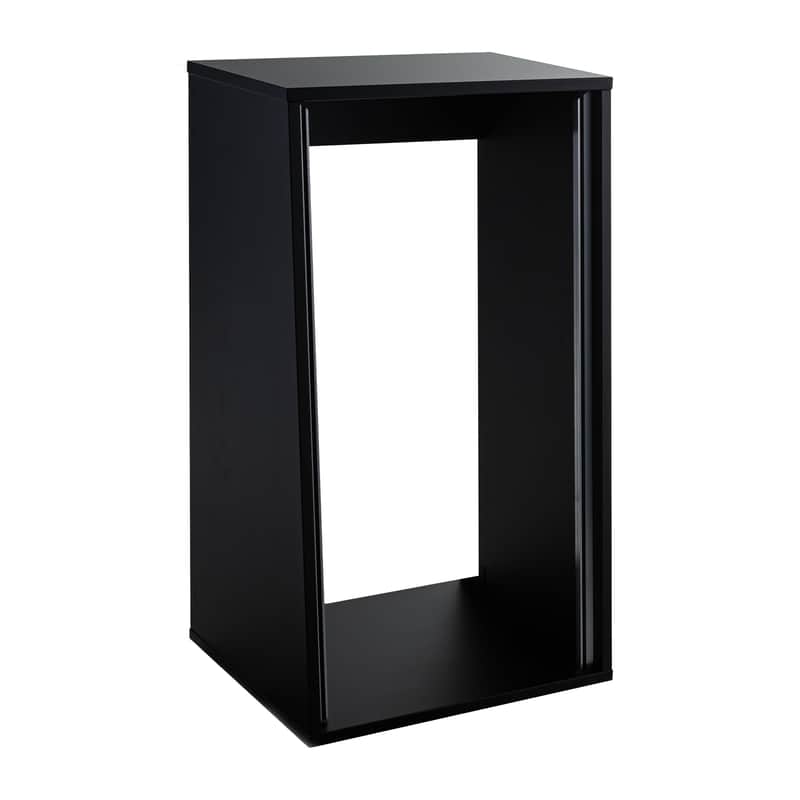 MUSIC STORE Studio Rack 20HU Black Angled - Studio Rack image 1