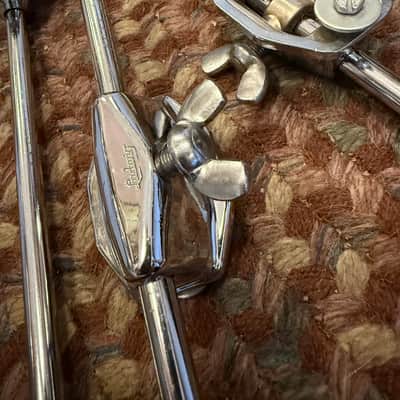 1950/60’s Ludwig strait floor tom legs w/ brackets!! image 3