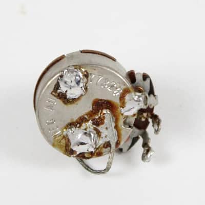 1973 Vintage Fender Jaguar/Jazzmaster MEG Pot Potentiometer 1970s White Plastic Tip USA image 1