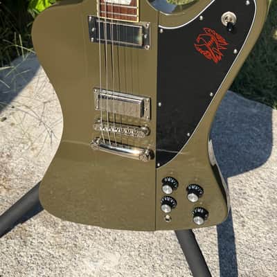 Epiphone Limited Run Firebird 2020 - Olive Drab Green image 4