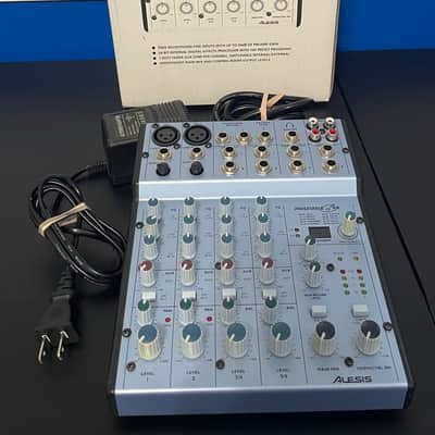 Alesis MultiMix 6 FX 6-Channel Mixer with Effects 2000s - White/Silver - Complete with Box and Inserts image 1