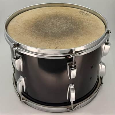 Used Vintage Ludwig 3-Ply Tom 13x9 Black w/White Interior - Fair image 3