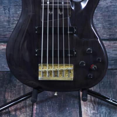 Yamaha  TRB-6 6 String Fretless Bass  Black with hard shell case image 2