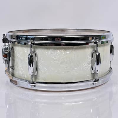 Slingerland 5.5x14" 50's Deluxe Student Model 1-Ply Snare Drum - White Marine Pearl image 8