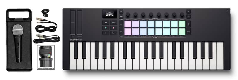 Novation LAUNCHKEY MINI 37 MK4 37-key Ableton Keyboard Controller+Microphone image 1