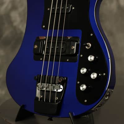 1988 Rickenbacker 4003 Bass BT Midnight Blue w/BLACK hardware + binding! image 5