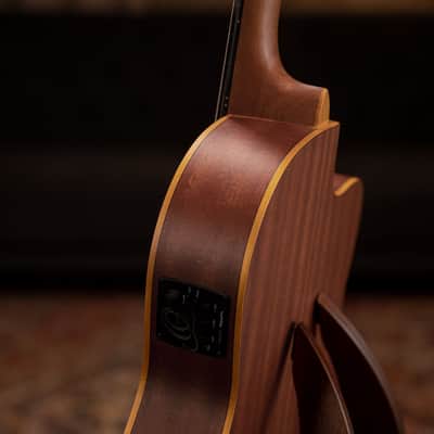 Ortega RCE131L Family Series Pro Solid Cedar Top Mahogany Neck Cutaway Nylon 6-String Classical Acoustic-Electric Guitar w/Gig Bag For Left Hand Player image 10