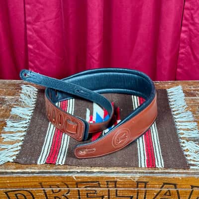 Levy's Signature Legacy Series MSS1-WAL Leather Guitar Strap Walnut image 2