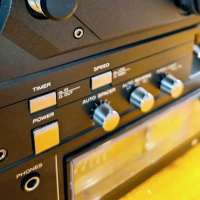 TEAC X-2000R 1/4", 4 track - [SUPERB!!] - Refurbished ($400!), with takeup reel, original NAB hubs, extra 10.5" reel image 12