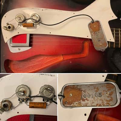 1960’s Kay Vanguard II Single Pickup Garage Rock Guitar “Red Devil” Red Foil Reflector Model USA image 25