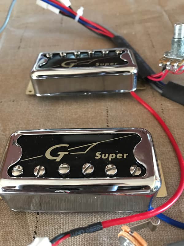 Gretsch Super Hi Lo Tron pickups w/Complete wire harness image 1