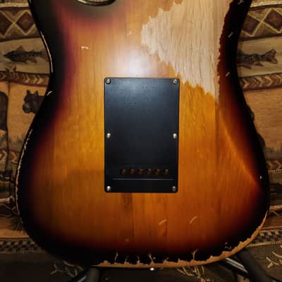 Aged Relic Stratocaster Style Guitar Reproduction image 10