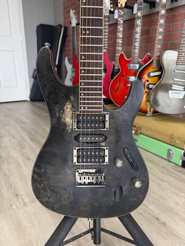 Ibanez S771PB-TGF Standard Transparent Gray Flat image 1