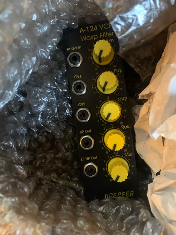 Doepfer A-124 VCF5 Wasp Filter Special Edition 2010s - Black with Yellow Knobs image 1