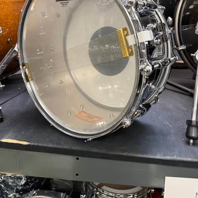 Gretsch G4164 USA Custom Chrome Over Brass 6.5x14" 10-Lug Snare Drum 2015 - Present - Chrome-Plated image 6