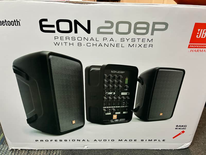 JBL EON 208P Persomal PA System 2026 - Black image 1