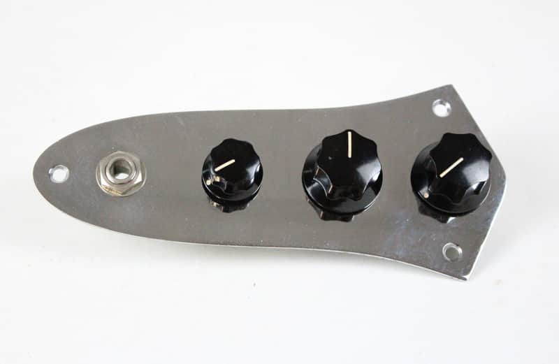 1970 Vintage Fender Jazz Bass Control Plate Stackpole Potentiometers Pots Cap 1960s-1970's USA Early-CBS image 1