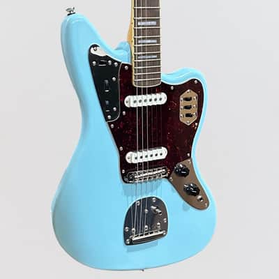 Fender Squier Classic Vibe '70s Jaguar FSR Limited-Edition Electric Guitar - Daphne Blue image 2