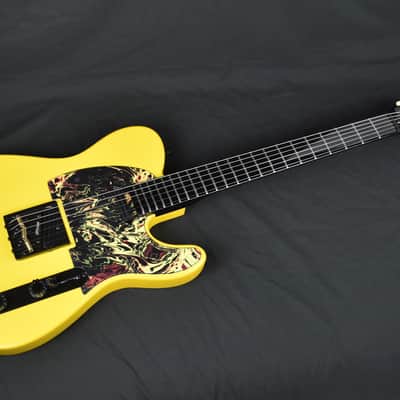 Custom Pre-order! Telecaster HH Graffiti Yellow 4-Way Coil Split image 3
