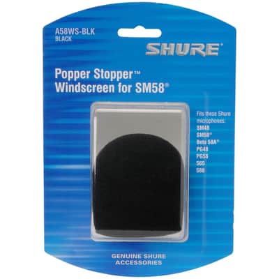 Shure A58WS-BLK Foam Windscreen for Shure "Ball-type" Microphones image 1