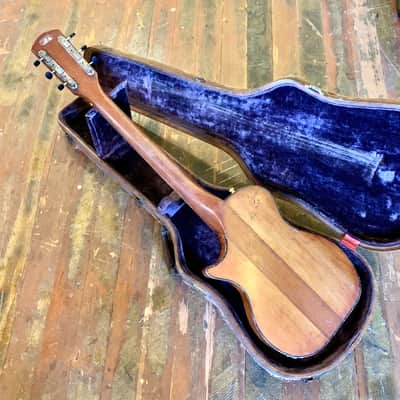 Magnatone Mark III electric guitar c 1950’s Mahogany original vintage USA bigsby lifton stone cali girl case image 9