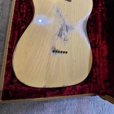 Fender télécaster 2021 - Fender MBD Limited 1952 Telecaster Humbucker Heavy Relic Nocaster Blonde image 7