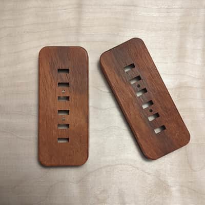 Guilford Padauk P-90 Pickup Covers- Staple Top- 1 Pair image 1