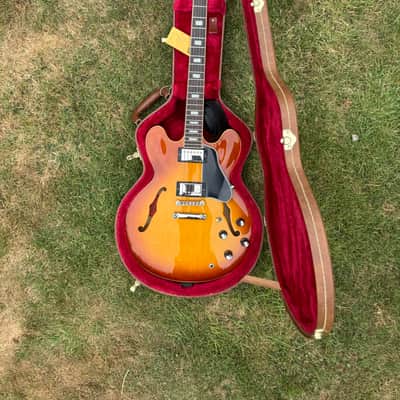 2004 Gibson Memphis Yamano ’60 ES-335 Block (ESDY-TE) – Iced Tea Sunburst – w/HSC image 17