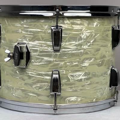 Ludwig 22/13/14/16" 70's 3-ply Drum Set - White Marine Pearl image 18
