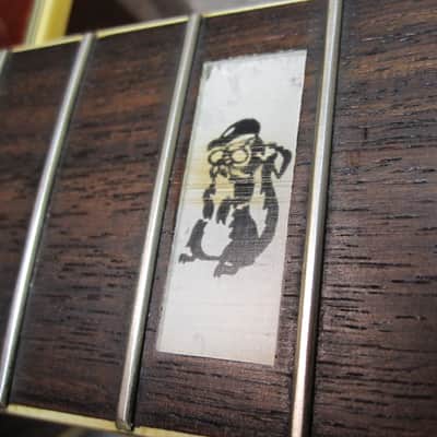 1998 Epiphone Jeff "Skunk" Baxter Acoustic/Electric Mahogany Rare Model! Free US Shipping! image 13