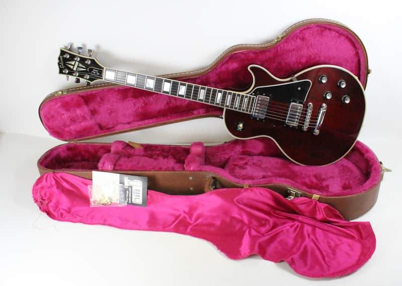 1978 Vintage Gibson Les Paul Custom Wine Red ~CLEAN~ 1970's Ebony Fretboard Chrome Hardware image 1