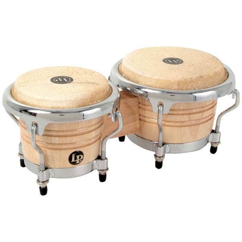 LM199AW Mini Tunable Bongos, Natural Finish image 1