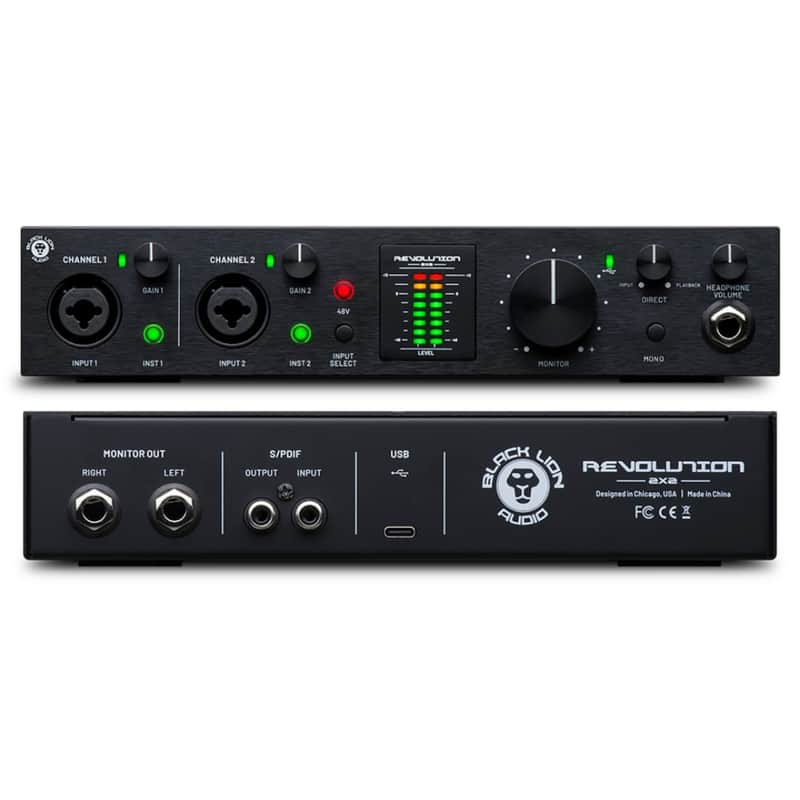 New Black Lion Audio Revolution 2x2 USB-C 2-Channel Portable Audio Interface image 1