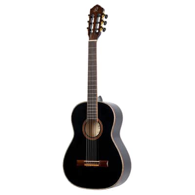 Ortega R221BK-3/4 Family Series Spruce Top Mahogany Neck 3/4-Size Nylon 6-String Classical Acoustic Guitar w/Gig Bag image 6