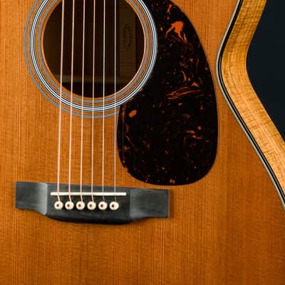 Martin M 0000 Cutaway Custom Premium Flamed Koa and Sinker Redwood NEW image 8