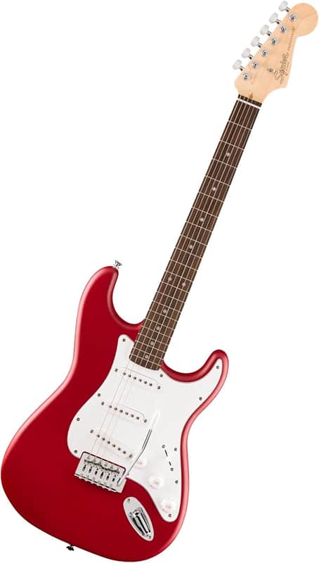 Squier Debut Series Stratocaster Electric Guitar, Beginner Guitar, with 2-Year Warranty, Includes Free Lessons, Dakota Red with Matte Finish image 1