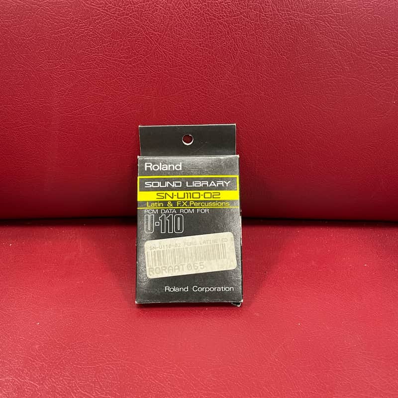 ORIGINAL BOX Roland SN-U110-02 Latin & F.X. Percussion Sound Library Card image 1