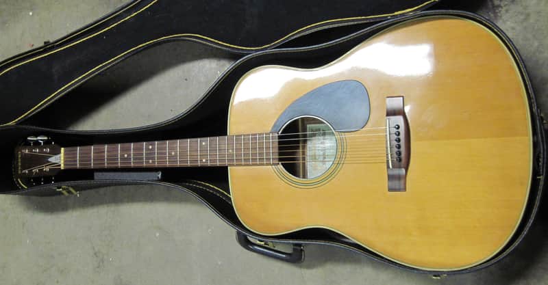 Vintage Suzuki F-100 folk guitar with case | Reverb