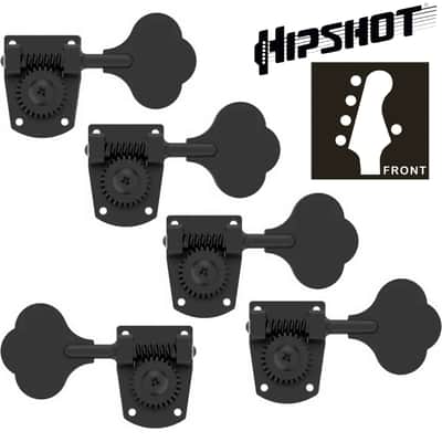 NEW Hipshot HB7 5 String 20710B L4+R1 Upgrade for Fender MIM Bass 4x1 - BLACK