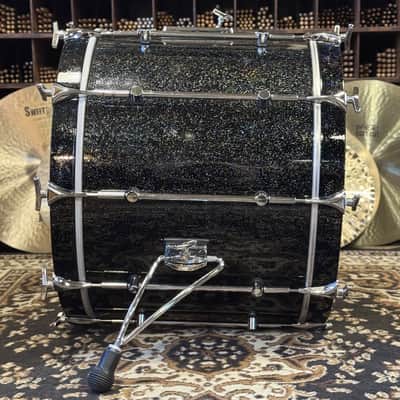 VINTAGE 1980's Sonor 16x20 Hilite Bass Drum in Black Diamond image 3
