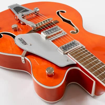 Gretsch G5420T Electromatic Classic Hollowbody Single-cut Electric Guitar with Bigsby - Orange Stain image 4