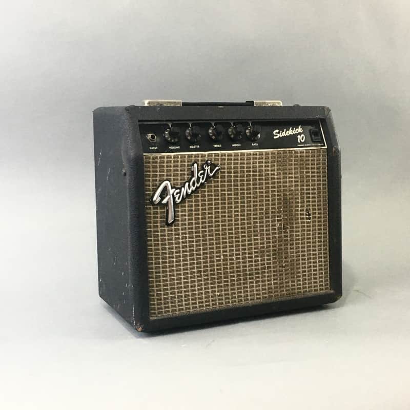 Fender Musical Instruments Sidekick 10 Blackface 1980s Japan MIJ Electric Guitar Amplifier Travel Amp Relic image 1