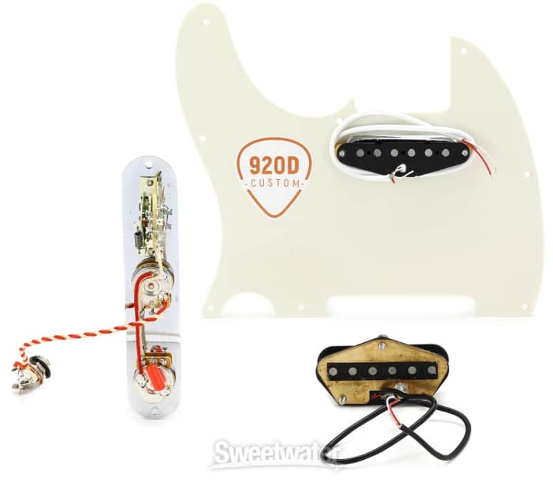 920D Custom Texas Vintage Loaded Telecaster Pickguard - Parchment (920DTVTELEPPGd1) image 1
