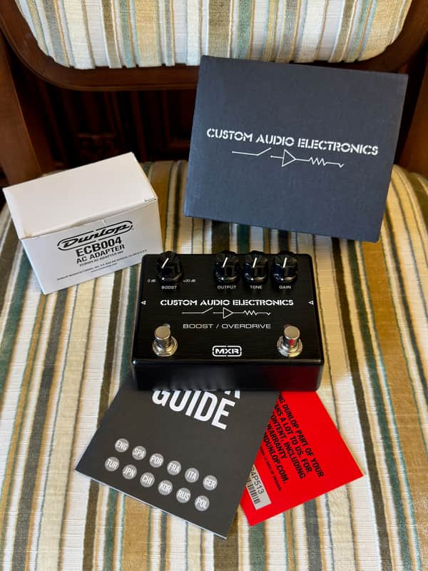 MXR MC402 CAE BOOST/OVERDRIVE + DUNLOP 18V POWER SUPPLY image 1