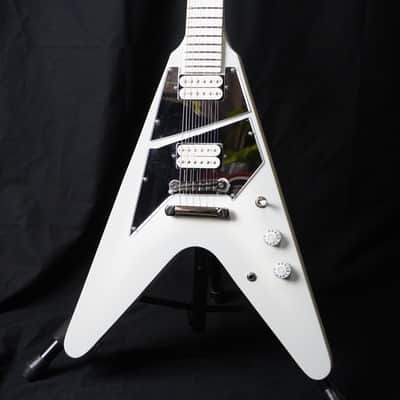Epiphone Limited Edition Brendon Small "Snow Falcon" Flying V Snow Burst image 2